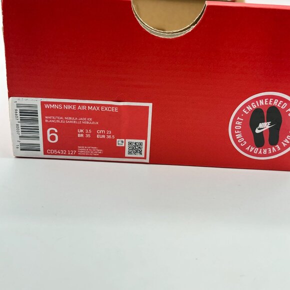 Women's Nike Air Max Excee Teal Nebula Jade Ice White Shoes CD5432-127 Size 6 - Picture 11 of 12